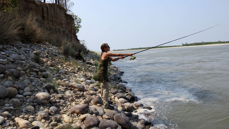 Fishing in Babai Valley 